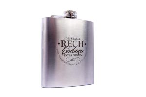 CANTIL INOX COM CACHAÇA EXTRA PREMIUM 200ML